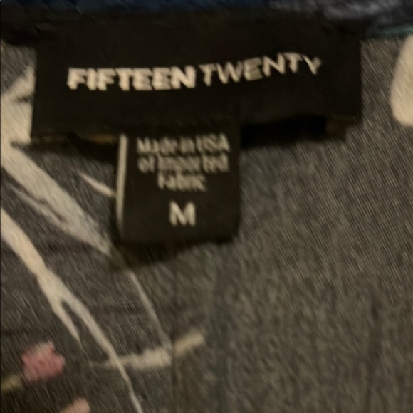 Fifteen-Twenty wide Sleeve Black Floral Black Blouse - Picture 2 of 6